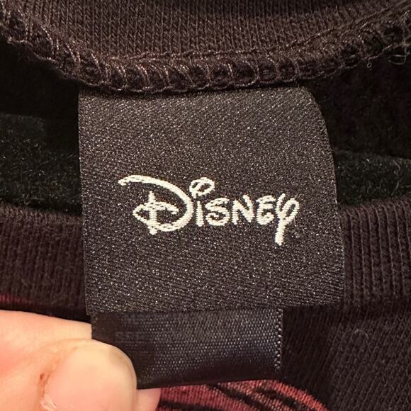 Disney Princess Ariel Portrait Black Graphic Crewneck Sweatshirt Sz M - Picture 3 of 4